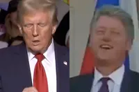 De Trump en Clinton “Trump blowing Bubba” video waarvan je wist dat die ging komen