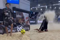 Misschien moeten ze bij beachvoetvolley ook maar eens testen op ‘doping’