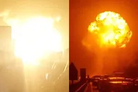 Tankwagen gaat fully kaboem op A1 bij Teano in Italië