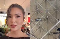 Activisten van XR laten ballonnen met helium en alarmen op tijdens Masters Expo