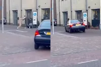 Beelden opgedoken: auto rijdt in op vechtende groep in Ede, daarna gaat gevecht gewoon door