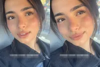 Dame prikt keihard terug als je haar een kusje geeft