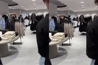 Gezelligheid in de Zara in de Belgische plaats Wijnegem