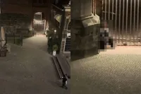 Ondertussen in Groningen: lekker poepen tegen een kerk