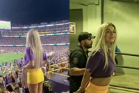 Viral stunt in stadion: Abigail L. wordt na opvallend moment afgevoerd