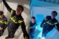 Toch wel de meest aardige agenten die je kunt treffen tijdens een inval