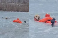 Reddingsactie laat zien dat echte helden soms natte pakken dragen