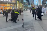 Andere beelden laten zien dat agent in Utrecht misschien wel buiten zijn boekje ging tijdens aanhouding