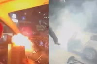 Trotse Marokkaan steekt vuurwerk vanuit auto af, maar dat gaat helemaal fout