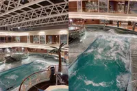 Zwembad op cruiseschip verandert in mini-golfslagbad