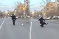 Gast, je verliest wat tijdens het wheelie maken