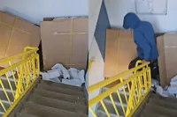 Dame kan haar huis niet uit, zwerver blokkeert alles