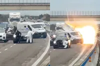 Explosieven, kalasjnikovs en brandende auto’s: gewapende overval op geldtransport ontaardt in vuurgevecht met politie in Italië