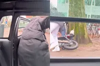 Fiets Dave Roelvink weer gestolen, Dave trapt dief van zijn fiets