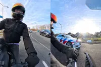 Motorrijder Marco wordt staande gehouden door de politie en dat is even zweten