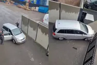 Nieuwe beelden: inbrekers rammen hek bij vlucht na inbraak in Oostrum, werknemers woest