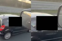 Viespeuk neemt momentje voor zichzelf op de A73 bij Venlo