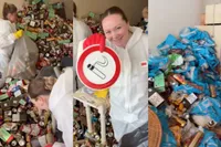 Nederlandse cleanfluencers aan de slag in huis waar 9 jaar aan huisvuil is aangetroffen