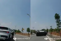 Ouchie! Wielrenner krijgt kusje van een automobilist die zelf ook om gaat