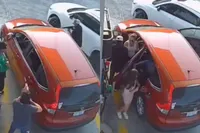 Tanken verandert in nachtmerrie: zwaar gewapende gasten beroven complete familie van auto tijdens tanken in Mexico