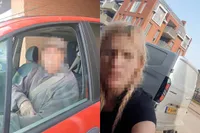 Dakloze vrouw woont in uitrit in Breda en spullen worden overreden door autootje