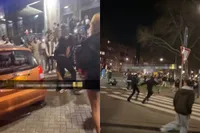 Gezellig matten na concert van KM in de Maassilo in Rotterdam