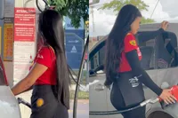 Maakt niet uit hoe hoog de benzineprijs is, deze bestuurder gooit de tank helemaal vol