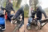 Meneer in Rotterdam kookt ineens een beetje over en duwt meisje op scooter