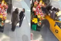 Taxi knalt plotseling buurtwinkel New York binnen… twee dames beleven hierdoor een wonderbaarlijk momentje