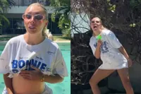 OF-ster Bonnie Blue verzint zwangerschap en het internet slikt het als zoete koek