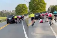 Automobilist rijdt wielrenners aan en rijdt door: internet kiest massaal zijn kant