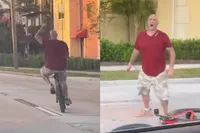 Instant karma: middelvinger opsteken in het verkeer