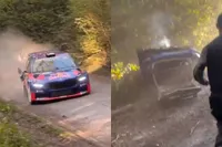 Video: Jos Verstappen crasht hard tijdens rally in België