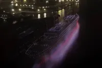 De Titanic was even terug… maar dan uit de lucht met bijna 1000 drones