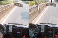 Vietnamese chauffeur blijkt held zonder cape na peuter van de snelweg te plukken