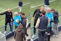 Arjen Robben duwt Wilfred Genee weg langs de lijn bij jeugdwedstrijd: “Bemoei je er niet mee!”