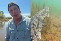 Freek Vonk gebeten door krokodil in Australië: “Gewoon een liefdesbeetje”