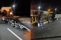 GTA op de A44: werkwagen wordt gelanceerd bij bizar ongeval in Abbenes