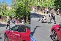 Heftige beelden uit Londen: man na mesaanval in Golders Green hardhandig overmeesterd