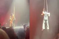 Ne-Yo en Akon geven hun mannelijke fans een cadeautje in Dublin