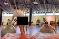 Sophie heeft sportschool voor zichzelf, maar dat is niet de reden dat ze enorm viraal gaat