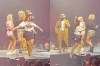 Oeps, lazerstraalt er eentje naar beneden bij Ne-Yo en Akon