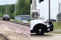 Pickup-coureur denkt politie te slim af te zijn door over treinrails te vluchten, het liep anders