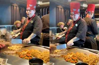 Teppanyaki-chef blijkt eigenlijk gewoon een soort van Shaggy te zijn