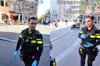 Agent wordt te grazen genomen met kapotte ruit, maar kan hier niet om lachen