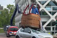 Luchtballon lijkt noodlanding te hebben gemaakt op Universiteitsterrein in Wageningen