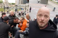 Man gaat door het lint tijdens protest in Utrecht en haalt uit naar cameraman
