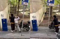 Skaters denken grappig bezig te zijn, maar boomer leert ze een lesje