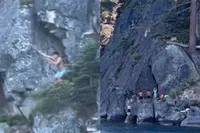 Knakker had wilde plannen om Lake Tahoe in te duiken, het liep anders