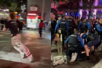 Voortvluchtige gaat volle sprint, maar de taser bleek sneller